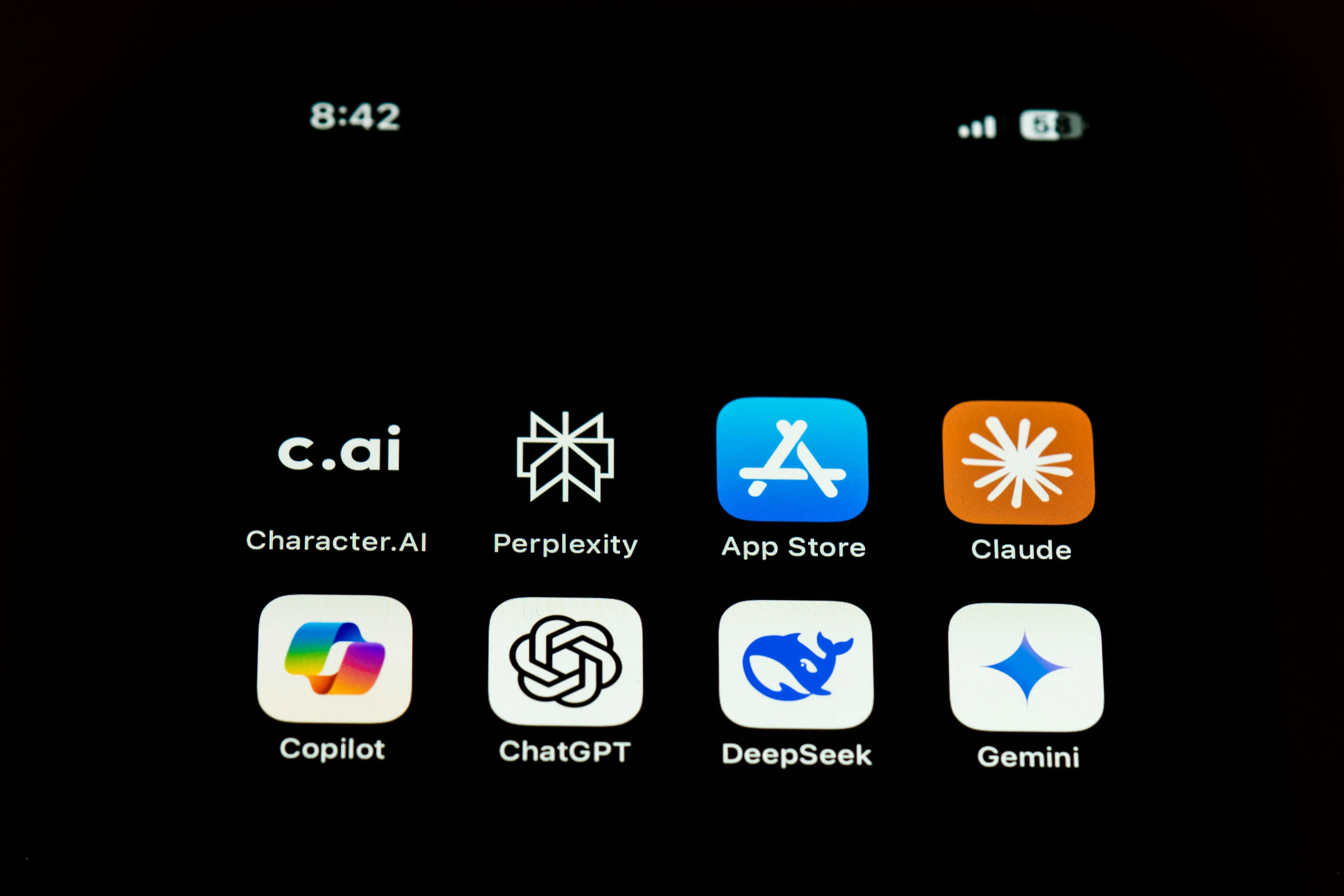 icons of various ai chats