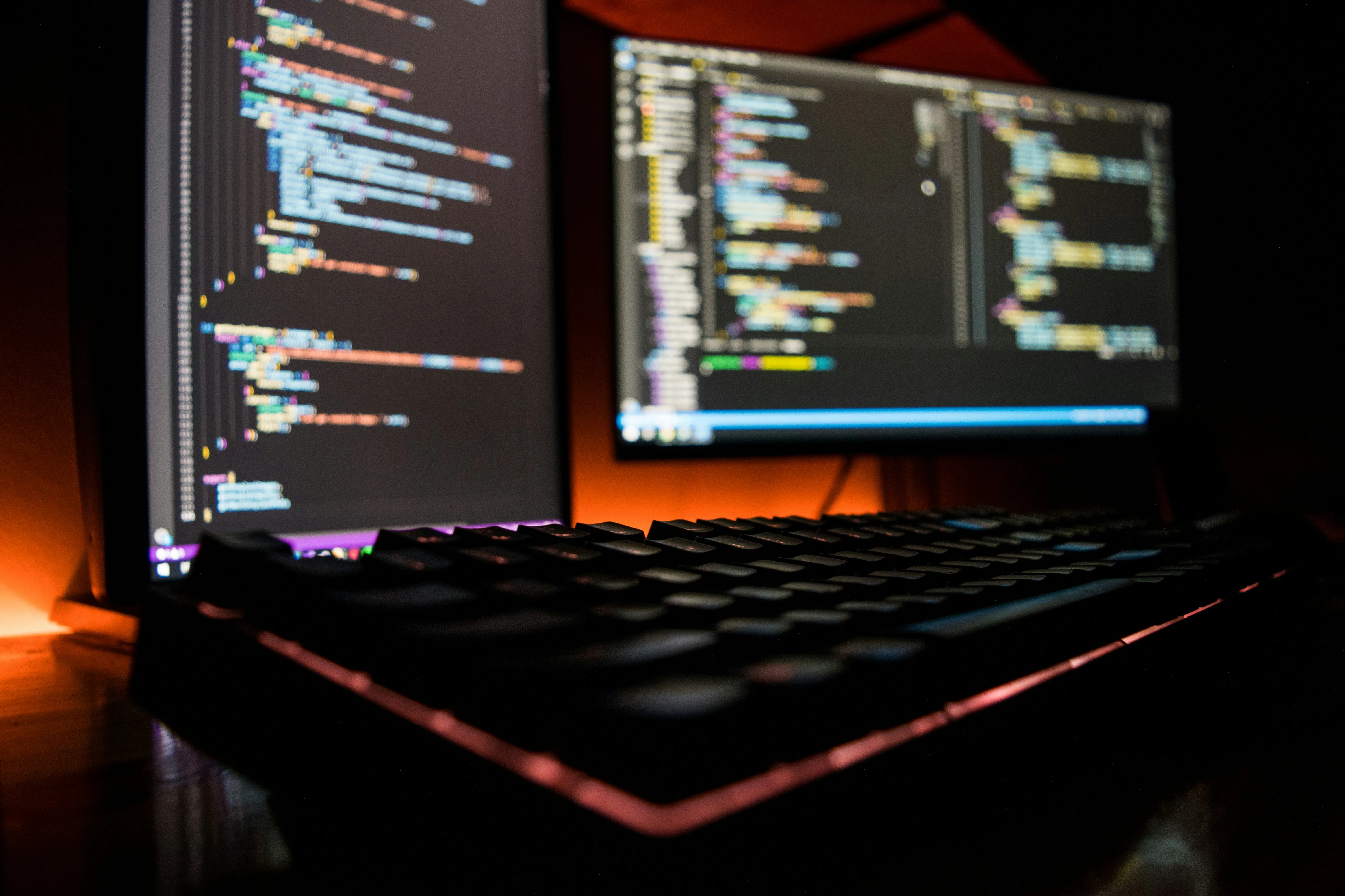 screen with code on it