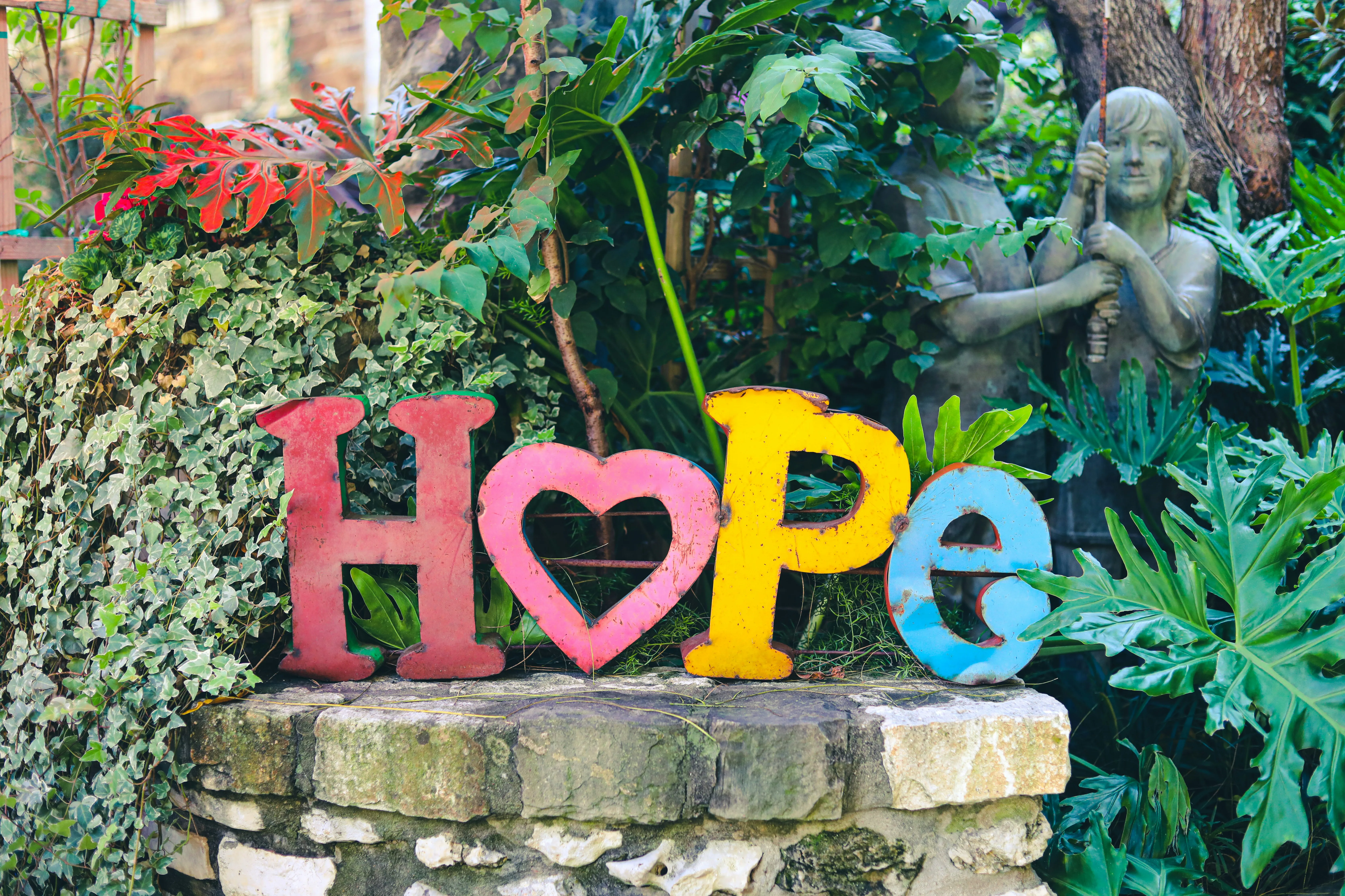 letters saying hope