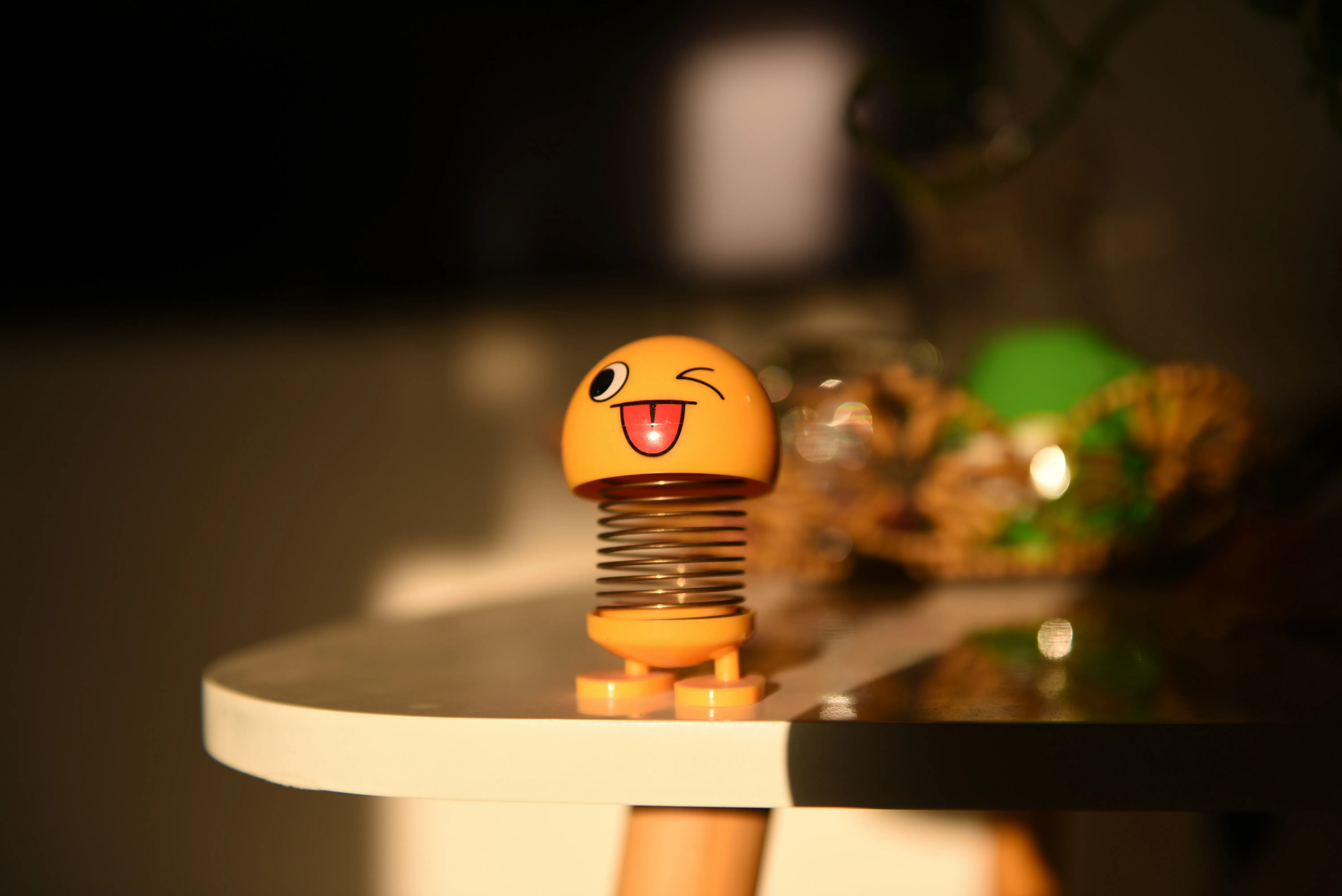 yellow funny laughing spring